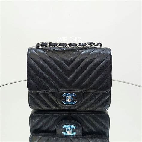 chanel mini square chevron price